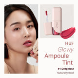 House of HUR Glowy Ampoule Lip Tint 01 Deep Rose, 02 Brown Red, 03 Dawn Pink, 04 Ginger - 4.5g