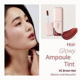 House of HUR Glowy Ampoule Lip Tint 01 Deep Rose, 02 Brown Red, 03 Dawn Pink, 04 Ginger - 4.5g