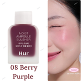 Shop House of Hur Moist Ampoule Blusher Mini in shades 01 Nude Beige, 02 Deep Plum, 03 Rose Brown, 04 Lavender Flush, 05 Peach Coral, 06 Cherry Blossom, 07 Pink Rosie, 08 Berry Purple, 09 Ruby Red online in Pakistan