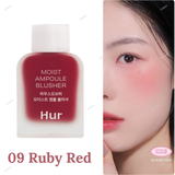 Shop House of Hur Moist Ampoule Blusher Mini in shades 01 Nude Beige, 02 Deep Plum, 03 Rose Brown, 04 Lavender Flush, 05 Peach Coral, 06 Cherry Blossom, 07 Pink Rosie, 08 Berry Purple, 09 Ruby Red online in Pakistan