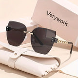 Verywork Women's Retro Square Frame Fashion Glasses - Black Temple Gray Lens, Transparent Powder Foot Tea Powder Tablets, Transparent Purple Feet Purple Yellow Pieces, Transparent Green Feet Blue Yellow Pieces