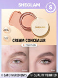 SHEGLAM Rapid Retouch Cream Concealer - Pink Pearl, Linen, Buttercream, Fair, Nude, Warm Vanilla, Golden, Almond, Chestnut, Nutmeg, Sepia