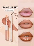 Shop Sheglam Soft 90's Glam Lip Liner And Lip Duo Set in shades Pouty Nude, Haute Cocoa, Moody Taupe in Pakistan