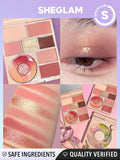 SHEGLAM Vinyl Pop Color Palette Rose Sonata, Sunkissed Reverie, Color Me Crazy
