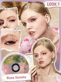 SHEGLAM Vinyl Pop Color Palette Rose Sonata, Sunkissed Reverie, Color Me Crazy