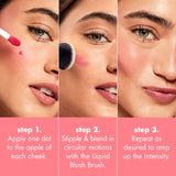 Elf - Camo Liquid Blush - Peach Perfect - Peachy Pink, Dusty Rose - Warm Pink, Suave Mauve - Mauve,, Coral Crush - Bright Coral, Comin In Hot Pink - Bright Pink, Berry Well - Cool Berry, Pink Promise - Cool Pink
