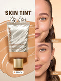 SHEGLAM Dew & Done Skin Tint With Spf20 - Linen, Buttercream, Porcelain, Fair, Chantilly, Bamboo, Shell, Nude, Acorn, Warm Vanilla, Sand, Peach, Honey, Butterscotch, Wheat, Golden, Almond, Saddle, Walnut, Chestnut, Cashew, Cappuccino, Caramel, Mahogany