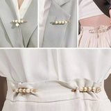 12pcs Pearlized Alloy Safety Pins