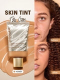 SHEGLAM Dew & Done Skin Tint With Spf20 - Linen, Buttercream, Porcelain, Fair, Chantilly, Bamboo, Shell, Nude, Acorn, Warm Vanilla, Sand, Peach, Honey, Butterscotch, Wheat, Golden, Almond, Saddle, Walnut, Chestnut, Cashew, Cappuccino, Caramel, Mahogany