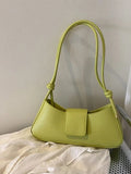 Shein - Green Baguette Bag