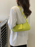 Shein - Green Baguette Bag