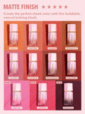 Sheglam Color Bloom Liquid Blush Matte - Love Cake, Devoted, Rose Ritual, Risky Business, Petal Talk,On Point, Night Drive, Float On, Birthday Suit, Swipe Right, Hush Hush, Real Deal, Cutie Pie, Hot Topic