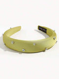 Shein - Satin & Artificial Diamond Fashion Headband