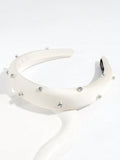 Shein - Satin & Artificial Diamond Fashion Headband