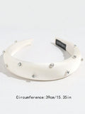 Shein - Satin & Artificial Diamond Fashion Headband