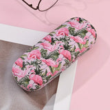 1PC Chic Pink Flamingo Print Fashion Glasses Case