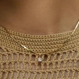 1pc Nooxian Elegant  Stainless Steel Necklace