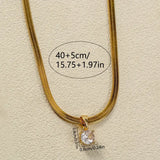 1pc Nooxian Elegant  Stainless Steel Necklace
