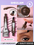 SHEGLAM Brow Fection Brush & Dip Liquid Eyebrow Gel Pen - Taupe, Espresso, Chocolate, Auburn, Ash, Charcoal, Truffle