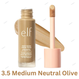 ELF HALO GLOW LIQUID FILTER FOUNDATION - 0 Fair Neutral Warm, 0.5 Fair Cool, 1 Fair Neutral Peach, 2 Fair Light Neutral Warm, 3 Light Medium Cool, 3.5 Medium Neutral Olive