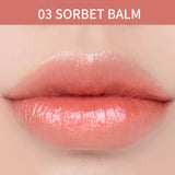 Romand - Glasting Melting Balm - 01 Coco Nude, 02 Lovey Pink, 03 Sorbet Balm, 04 Hippie Berry, 05 Nougat Sand, 06 Kaya Fig, 07 Mauve Whip