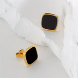 3pcs Black Women Jewelry Set - Golden Yellow