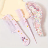 3pcs Cartoon Hair brush and Comb Set