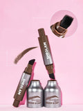SHEGLAM Brow Fection Brush & Dip Liquid Eyebrow Gel Pen - Taupe, Espresso, Chocolate, Auburn, Ash, Charcoal, Truffle