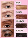SHEGLAM Brow Fection Brush & Dip Liquid Eyebrow Gel Pen - Taupe, Espresso, Chocolate, Auburn, Ash, Charcoal, Truffle