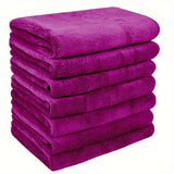 1 pc Wine Red Soft Towel Quick-Drying Face Cloths