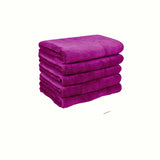 1 pc Wine Red Soft Towel Quick-Drying Face Cloths