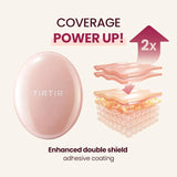 TIRTIR - Mask Fit All Cover Cushion Mini - Matte - 17C Porcelain, 21N Ivory, 23N Sand
