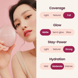 TIRTIR - Mask Fit All Cover Cushion Mini - Matte - 17C Porcelain, 21N Ivory, 23N Sand