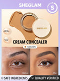 SHEGLAM Rapid Retouch Cream Concealer - Pink Pearl, Linen, Buttercream, Fair, Nude, Warm Vanilla, Golden, Almond, Chestnut, Nutmeg, Sepia