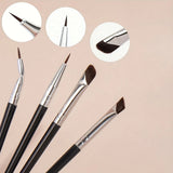 7pcs Professional Eyeliner & Brow Brush Set