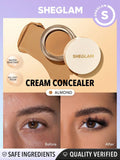 SHEGLAM Rapid Retouch Cream Concealer - Pink Pearl, Linen, Buttercream, Fair, Nude, Warm Vanilla, Golden, Almond, Chestnut, Nutmeg, Sepia