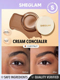 SHEGLAM Rapid Retouch Cream Concealer - Pink Pearl, Linen, Buttercream, Fair, Nude, Warm Vanilla, Golden, Almond, Chestnut, Nutmeg, Sepia