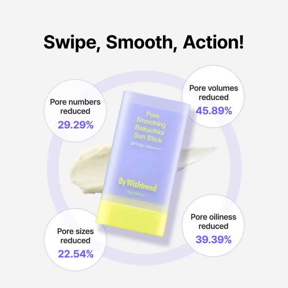 By Wishtrend Pore Smoothing Bakuchiol Sun Stick SPF50+ PA++++ 18g