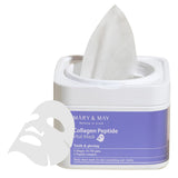 Mary & May Collagen Peptide Vital Quick dispenser type 30 sheet, Lifting, Firming & Plumping, Wrinkle Care, Korean Facial Mask