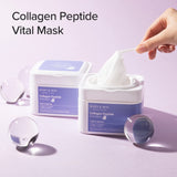 Mary & May Collagen Peptide Vital Quick dispenser type 30 sheet, Lifting, Firming & Plumping, Wrinkle Care, Korean Facial Mask