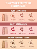 SHEGLAM - SO LIPPY LIP LINER SET - Rose Garden, ESPRESSO KISSES, AU NATUREL