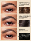 SHEGLAM Striking Waterproof  Brow Gel - Red-brown, Black-brown, Medium Brown, Dark Brown