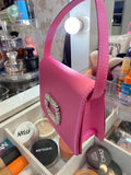Shein -  Rhinestone Buckle Decorated Satin Bag pink