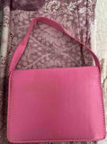 Shein -  Rhinestone Buckle Decorated Satin Bag pink