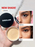 SHEIN SHEGLAM Baked Glow Setting Powder - Translucent, Light Pink, Cappuccino, Banana, Bubblegum