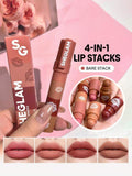 Sheglam Mega Lip Stacks-brown-Brownie Stack, Petal Stack, Bare Stack