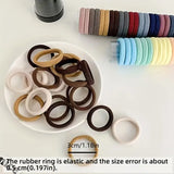 Boho Chic Seamless Elastic Hair Ties - Black, Candy Colors, Dark Hair Ties, Morandi Colors, Multi Color