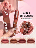 Sheglam Mega Lip Stacks-brown-Brownie Stack, Petal Stack, Bare Stack