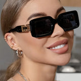 Chic Square Black Gray Fashion Glasses