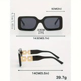 Chic Square Black Gray Fashion Glasses
